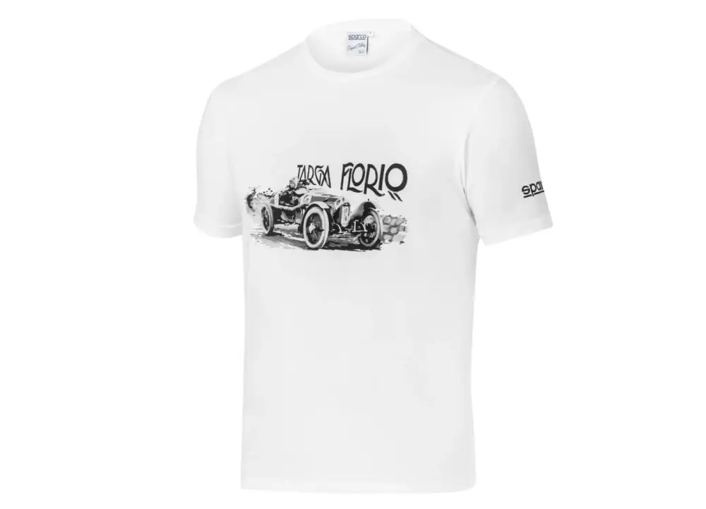 Sparco tričko Targa Florio Design, barva bílá, velikost XL Akční Nabídka