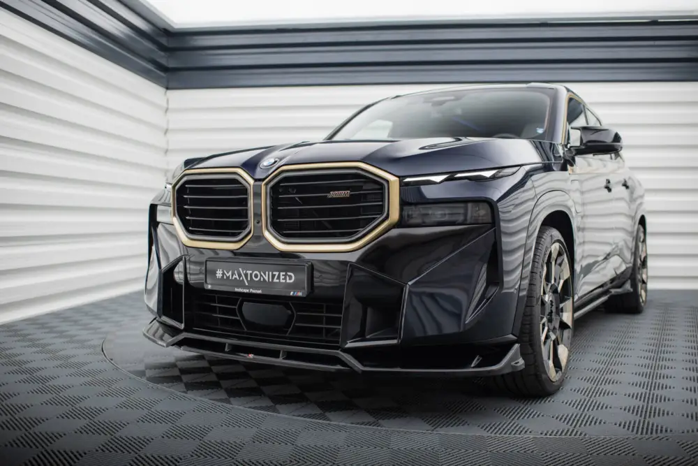 Top Prodej Maxton Design spoiler pod přední nárazník pro BMW XM G09, černý lesklý plast ABS