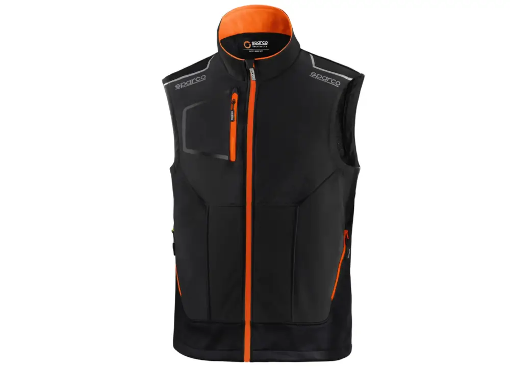 Sparco vesta Illinois, barva černo-oranžová, velikost XL Bezpečná Platba