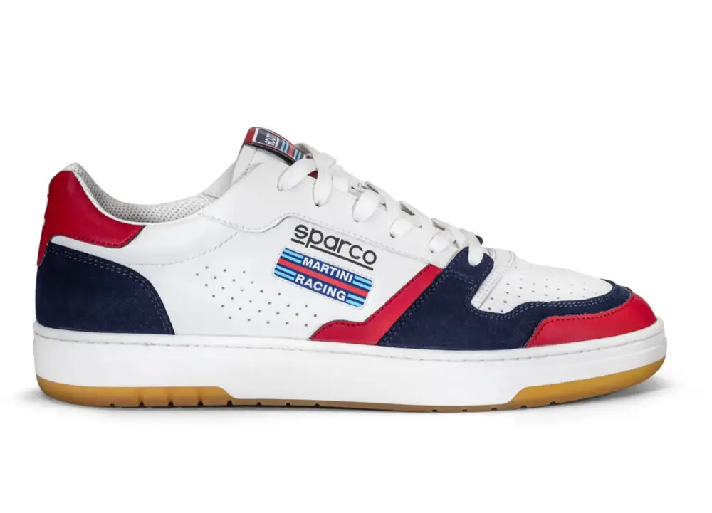 Must-Have Volnočasové boty Sparco S-Urban Martini Racing, barva bílo-modrá, velikost 46