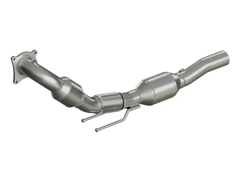 Pouze Dnes HJS downpipe 70 mm včetně katalyzátoru 200 cpsi pro Škoda Octavia II RS typ 1Z, emisní norma Euro 5, 2.0, 147kw (CCZA)