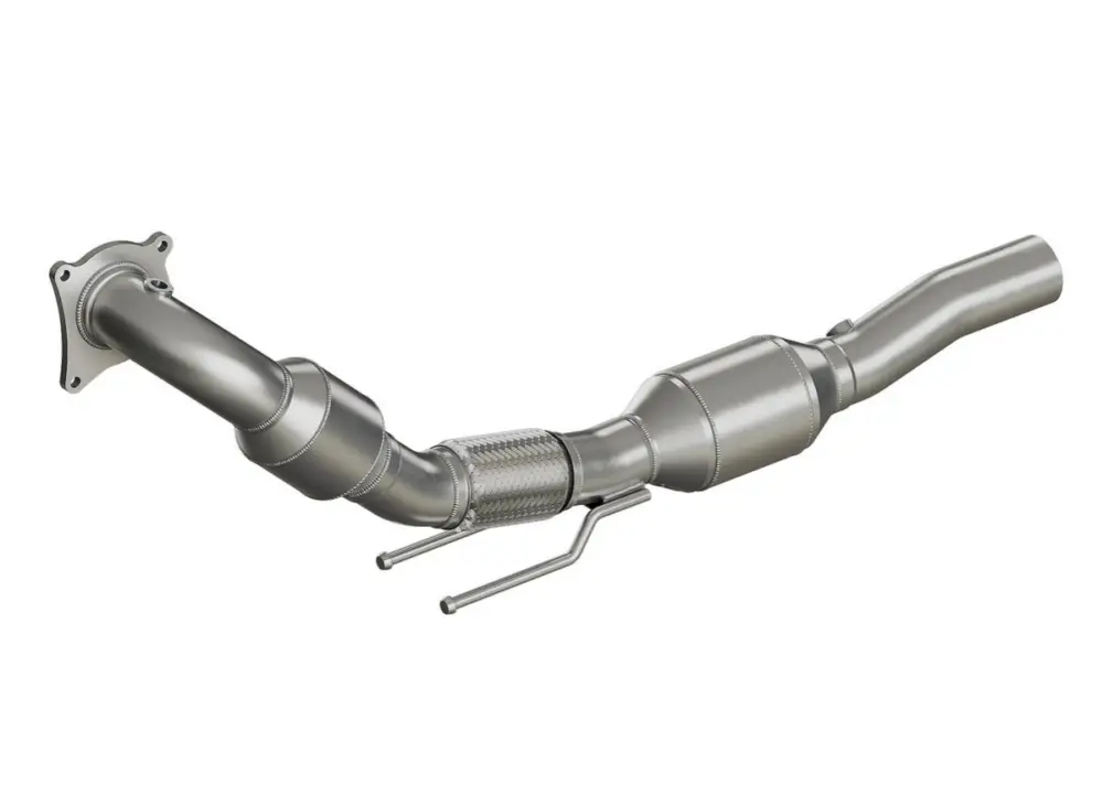 HJS downpipe 70 mm včetně katalyzátoru 200 cpsi pro Volkswagen Jetta III typ 16, emisní norma Euro 5, 2.0, 147kw (CCZA) Cenově Výhodný