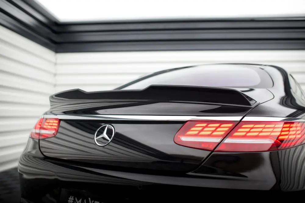 Maxton Design prodloužení spoileru 3d pro Mercedes třída S W222/Coupe (C217)/AMG-Line Facelift, černý lesklý plast ABS Dokud Zásoby Vydrží