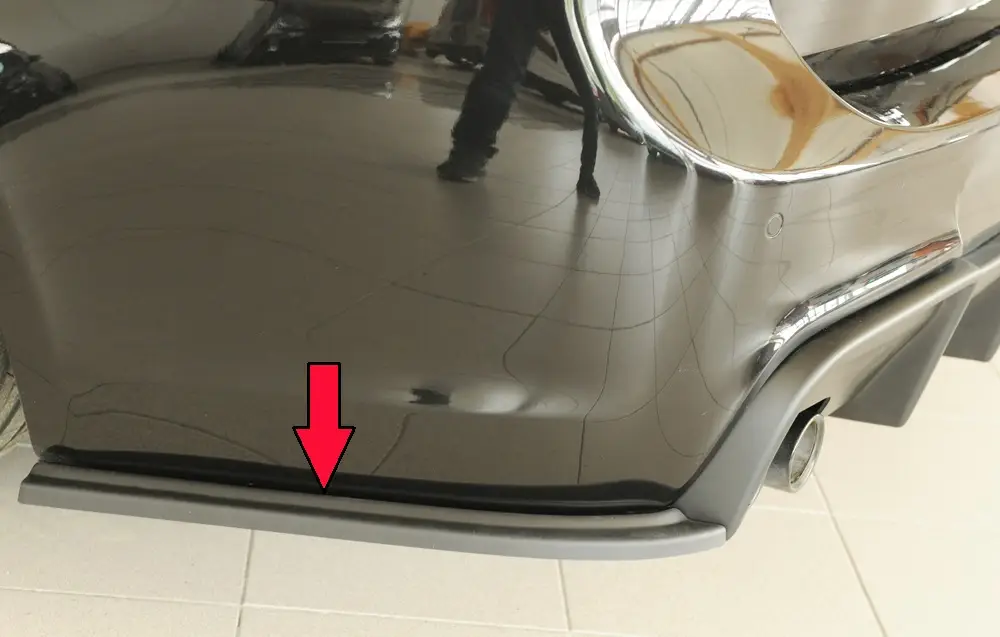 Levný Rieger spoiler pod zadní nárazník na levé straně pro BMW řada 3 E91 touring r.v. 09/08-, plast ABS bez povrchové úpravy