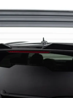 Akční Nabídka Maxton Design horní prodloužení spoileru 3d pro Audi Q8 Mk 1 FL, černý lesklý plast ABS, S-Line