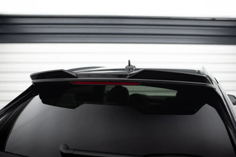 Akční Nabídka Maxton Design horní prodloužení spoileru 3d pro Audi Q8 Mk 1 FL, černý lesklý plast ABS, S-Line