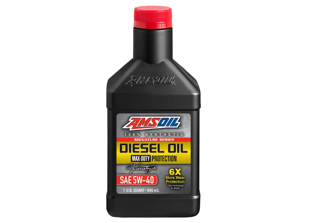 Plně syntetický motorový olej AMSOIL Signature Series 5W-40 Max-Duty Synthetic Diesel Oil, objem 946 ml (1 quart) Vysoce Kvalitní