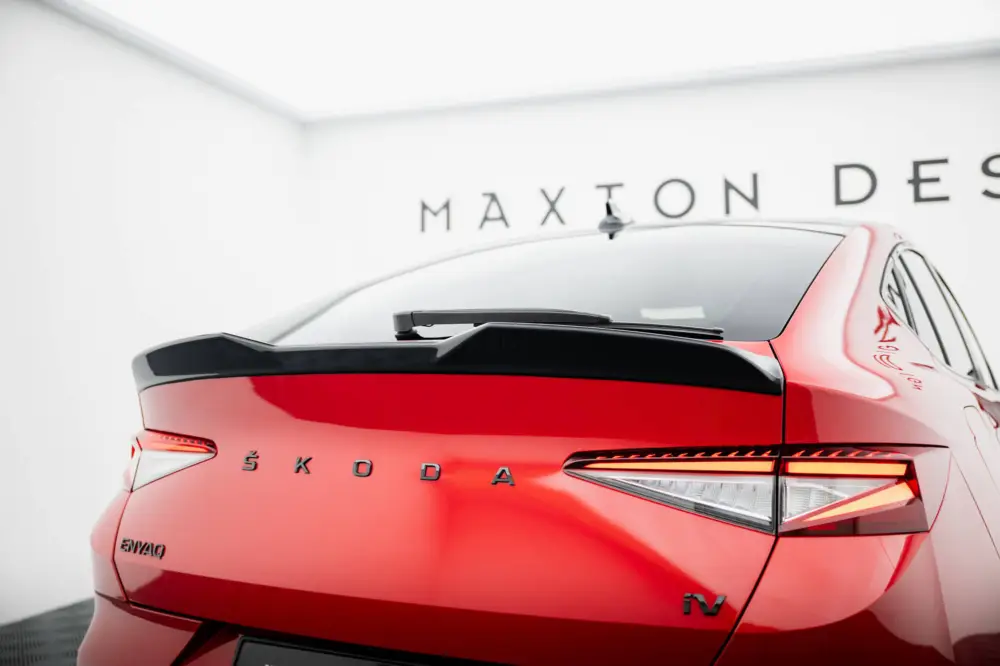 Maxton Design prodloužení spoileru 3d pro Škoda Enyaq iV Mk1, černý lesklý plast ABS Nejprodávanější