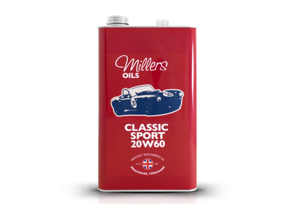 Špičkový polosyntetický motorový olej Millers Oils Classic Sport 20W-60, objem 5l Sleva