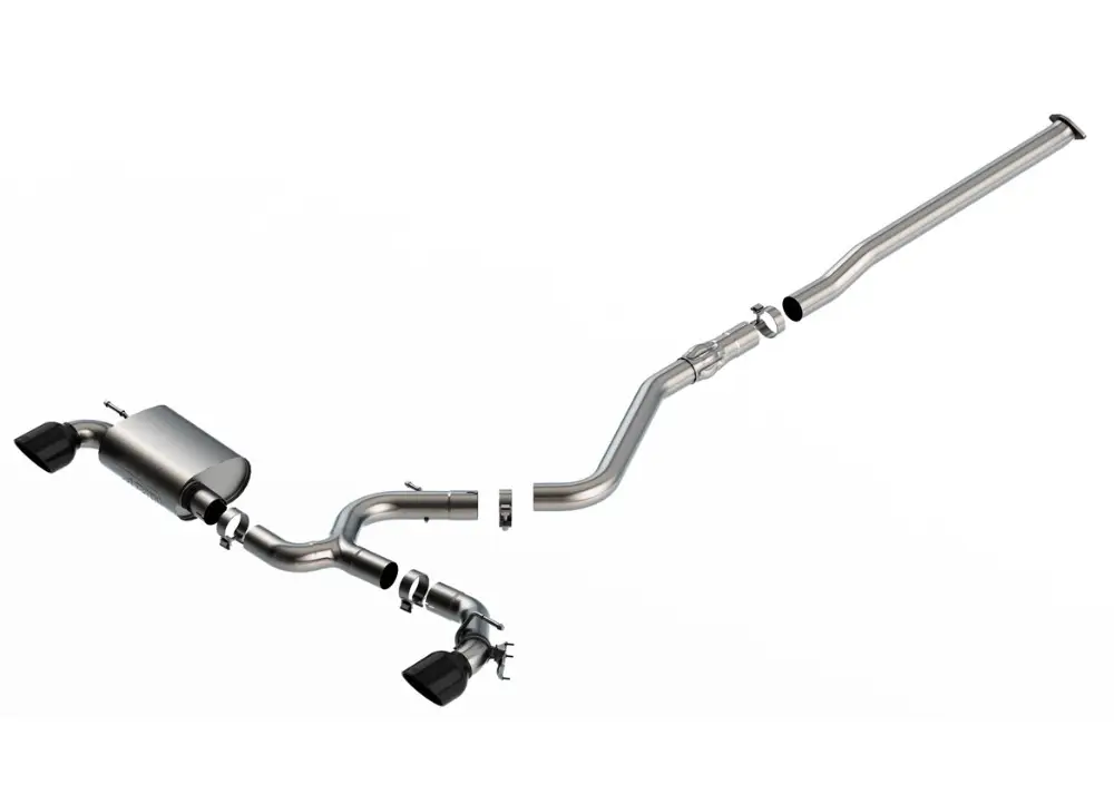 Finální Výprodej Borla Cat-Back výfukový systém "ATAK" pro Hyundai Kona N 2,0L, automat/manual, FWD, 4.dveř., 2022-2023, typ koncovek černé