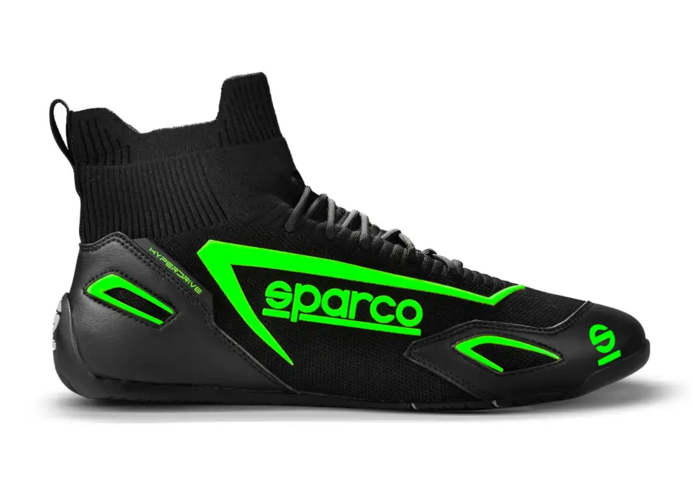 Sezónní Sleva Herní boty Sparco Hyperdrive, barva černo-zelená, velikost 40