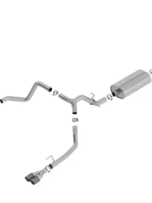 Speciální Cena Borla Cat-Back výfukový systém "Touring" pro GMC Sierra 1500 5,3l V8, s aut. převodovkou, EC/SB 78,8", CC/SHB 69,3", r.v. 2019-2020, typ koncovek karbonové