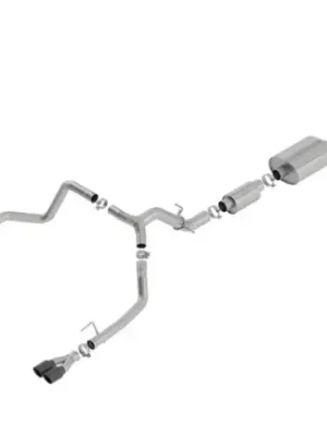 Borla Cat-Back výfukový systém "S-Type" pro GMC Sierra 1500 6,2l V8, s aut. převodovkou, 2WD/AWD, EC/SB, CC/SHB, 147" WB, r.v. 2019-2020, typ koncovek černé Cenově Výhodný