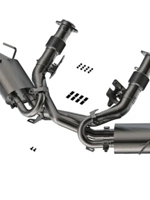 Ověřený Borla Cat-Back "Atak" pro Chevrolet Corvette Stingray C8 6,2l V8, automat, RWD 2-dvéř., AFM (20'-21')/DFM (22'-24'), r.v. 2020-2024, typ koncovek karbonové se světlými středy