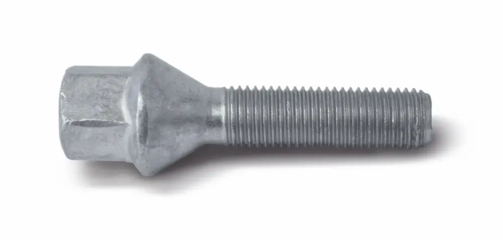 Cenově Výhodný H&R šroub s kuželovou dosedací plochou M12x1,5x55 mm, barva stříbrná