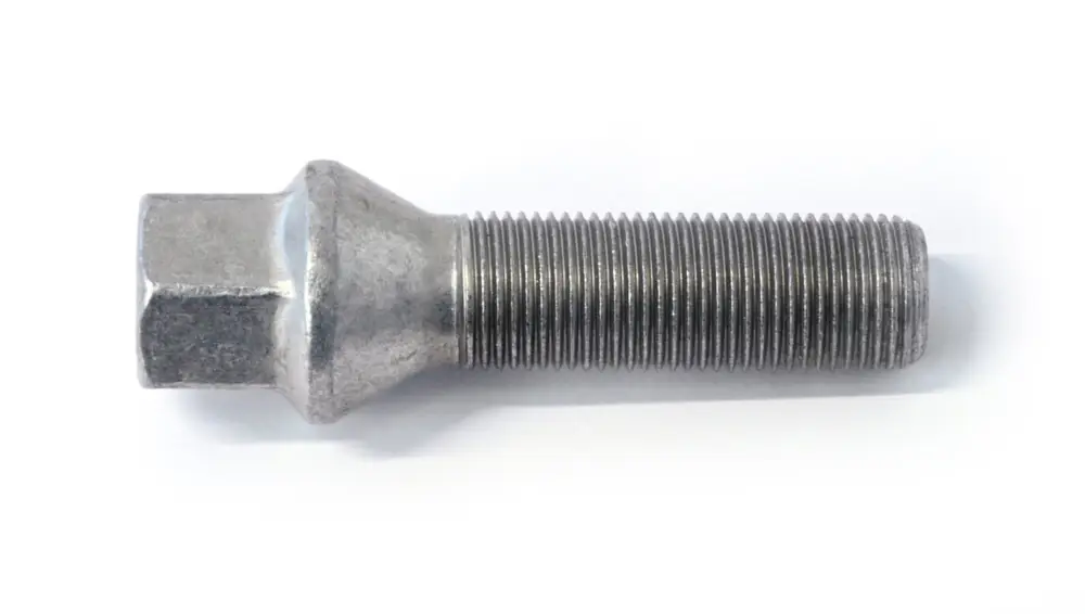 Originální H&R šroub s kuželovou dosedací plochou M14x1,25x48 mm, barva stříbrná