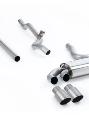 Akční Nabídka Milltek Sport Downpipe-back bez rezonátoru (hlasitější) pro Audi Coupe UR quattro 20v Turbo 1989-1991, Polished OEM-Style Tips, typ koncovek GT titanové
