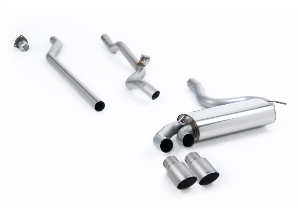 Akční Nabídka Milltek Sport Downpipe-back bez rezonátoru (hlasitější) pro Audi Coupe UR quattro 20v Turbo 1989-1991, Polished OEM-Style Tips, typ koncovek GT titanové