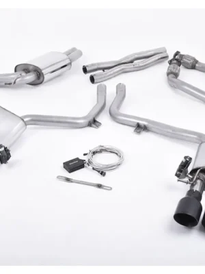 Cenová Bomba Milltek sport ValveSonic výfukový systém cat-back ValveSonic Electronic Valved System pro Audi S5 3.0 TFSI B8.5 Coupe/Cabriolet 2011-2016, leštěné koncovky, typ koncovek GT-100 černé