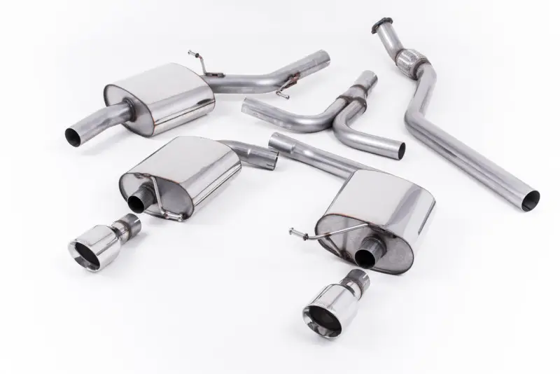 Milltek Sport homologovaný výfuk cat-back Dual-outlet pro Audi A5 Coupe S-line 2.0 TFSI 2WD a quattro (Manual) 2008-2024, leštěné koncovky, typ koncovek leštěné Speciální Cena