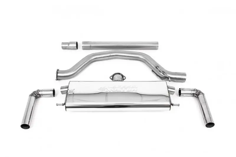 Milltek Sport výfukový systém OPF/GPF Back 80mm pro Volkswagen Golf Mk8 GTi (245ps s OPF/GPF) 2020-2024, GT-115 leštěné koncovky, typ koncovek GT-115 titanové Víkendová Akce