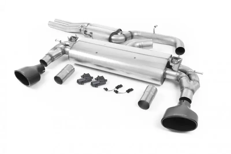Přímo Od Výrobce Milltek sport ValveSonic výfukový systém cat-back s rezonátorem pro Audi RS3 Sedan 400PS (8V MQB) - bez OPF/GPF 2017-2024, oválné leštěné koncovky, typ koncovek oválné černé