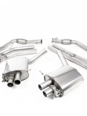 Přímo Od Výrobce Milltek Sport výfukový systém cat-back (Road+) pro Audi RS5 B9 2.9 V6 Turbo Coupe (bez OPF/GPF) 2017-2019, oválné leštěné koncovky, typ koncovek oválné titanové