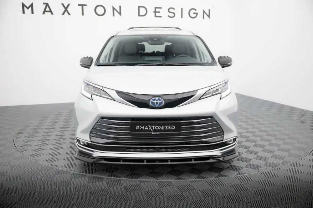 Akční Cena Maxton Design spoiler pod přední nárazník pro Toyota Sienna Mk4, černý lesklý plast ABS