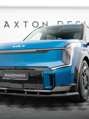 Cenová Bomba Maxton Design spoiler pod přední nárazník pro Kia EV9 Mk1 GT-Line, černý lesklý plast ABS