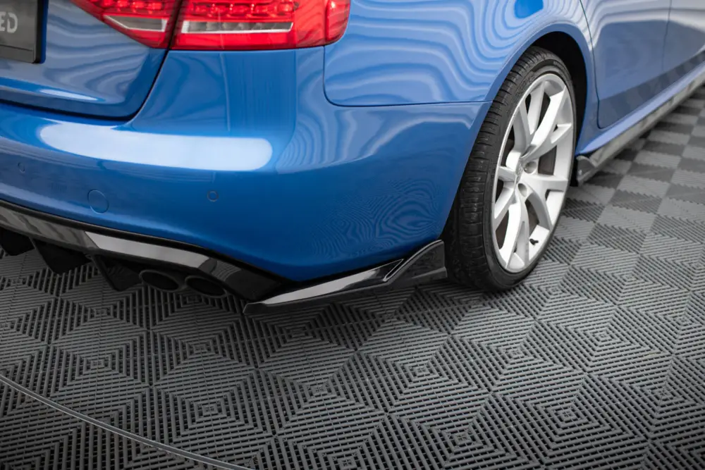Maxton Design boční difuzory pod zadní nárazník ver.2 pro Audi S4 B8, černý lesklý plast ABS, Sedan Výhodná Nabídka
