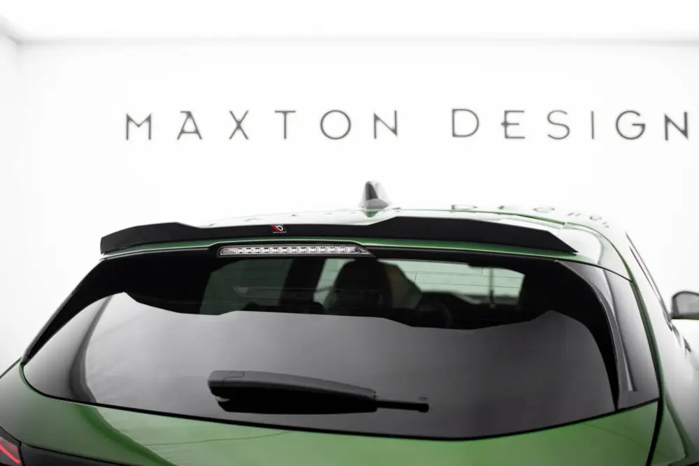 Nová Kolekce Maxton Design prodloužení spoileru pro Peugeot 308 GT Mk3, černý lesklý plast ABS, Hatchback
