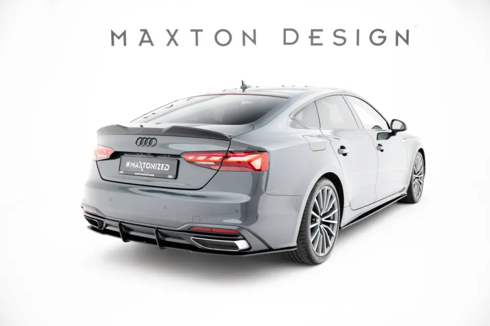 Poslední Šance Maxton Design "Street Pro" difuzor zadního nárazníku pro Audi A5 F5 Facelift, plast ABS bez povrchové úpravy, Coupe/Sportback