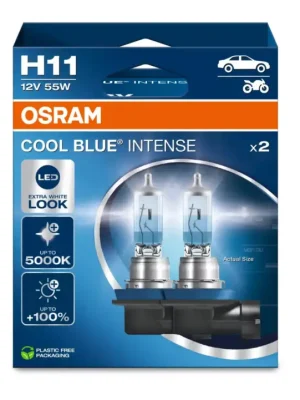 Nízká Cena OSRAM COOL BLUE INTENSE NEXT GENERATION autožárovky - bílé světlo 5000 K, 2 ks v balení, patice H11