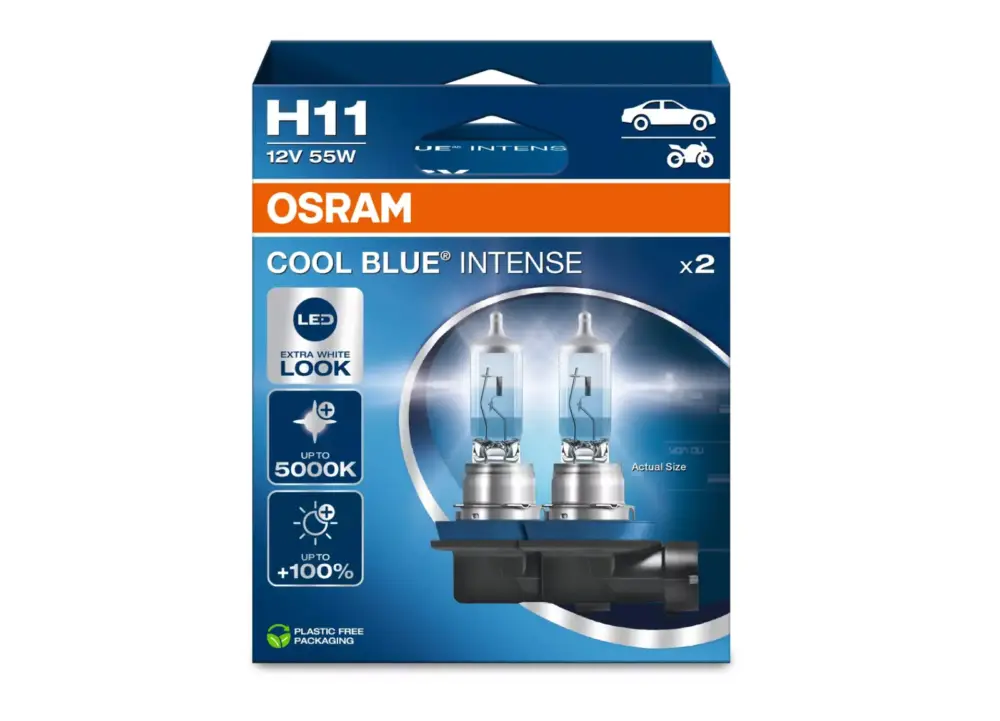 Nízká Cena OSRAM COOL BLUE INTENSE NEXT GENERATION autožárovky - bílé světlo 5000 K, 2 ks v balení, patice H11