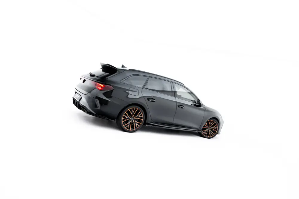 Maxton Design difuzory pod boční prahy ver.2 pro Cupra Leon ST Mk1, Mk1 Facelift, černý lesklý plast ABS, Aero Výhodná Nabídka
