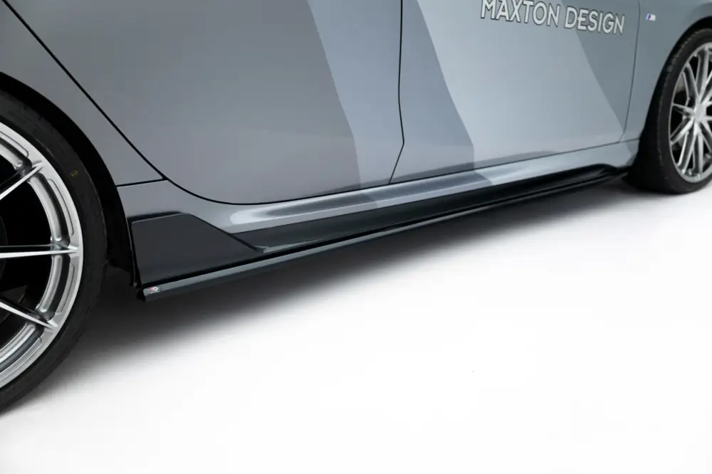 Maxton Design difuzory pod boční prahy pro BMW řada 1 F70, černý lesklý plast ABS, M Performance Dokud Zásoby Vydrží