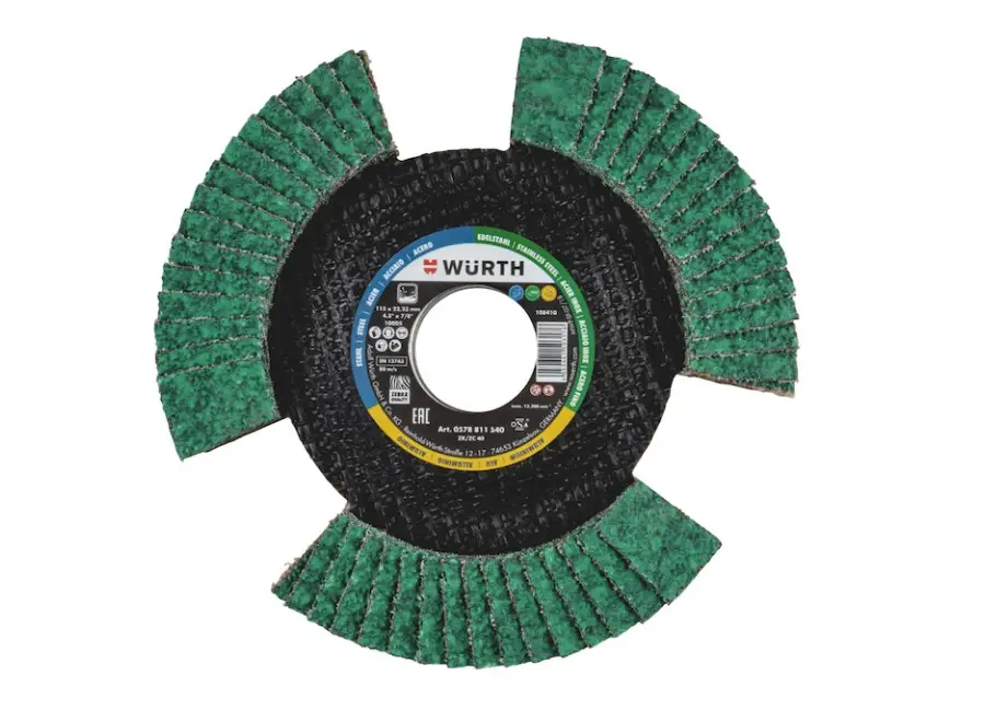 Levný Würth průhledový lamelový kotouč 115 mm, zrnitost 60