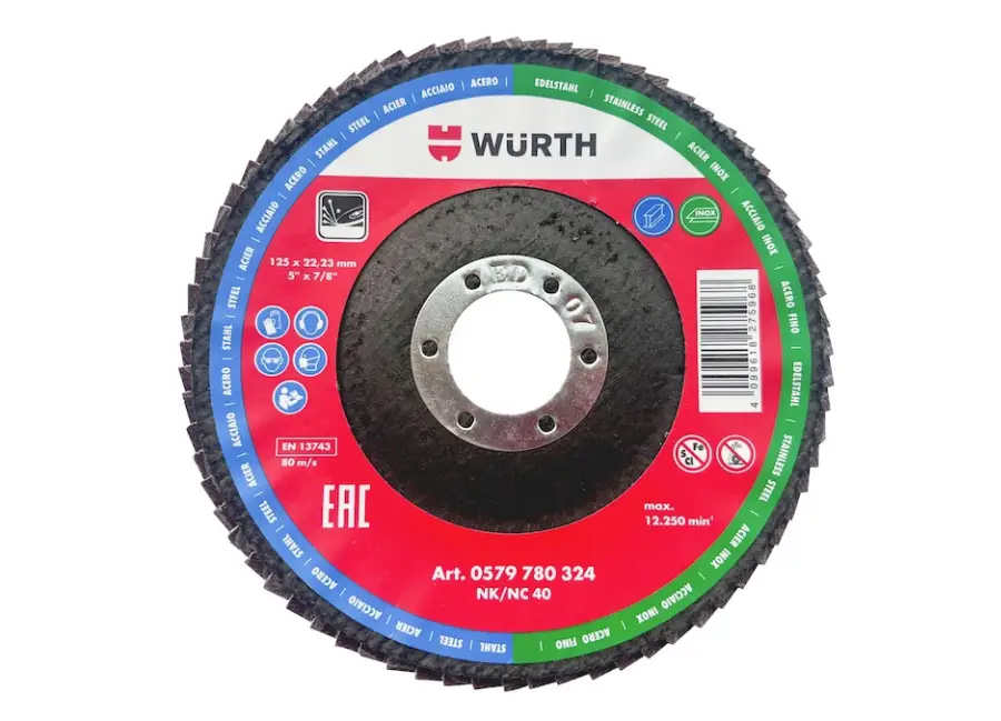Sezónní Sleva Würth lamelový brusný kotouč 125 mm, zrnitost 60