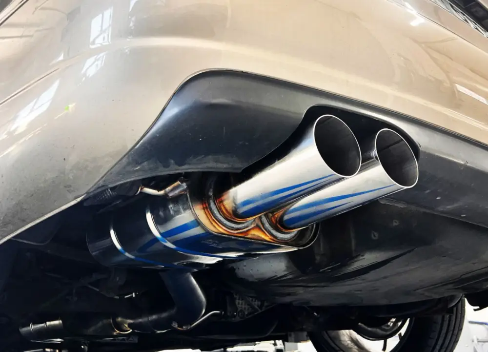 Nakupujte Hned Fox Sportauspuff koncový tlumič výfuku s koncovkou 2x80 Typ 10 pro Audi A4 B5 s motorem 1.8 T