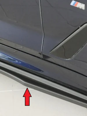 Must-Have Rieger spoiler pod boční práh mont. strana pravá pro BMW řada 5 G31 touring, r.v. 09/16-06/20, plast ABS bez povrchové úpravy