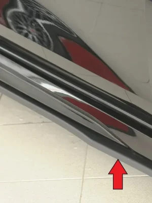 Autentický Rieger spoiler pod boční práh mont. strana pravá pro Audi RS3 GY Sportback, r.v. 06/24-, plast ABS bez povrchové úpravy