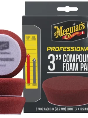 Nakupujte Hned Meguiar's Professional Compound Foam Pad - pěnové korekční kotouče, průměr 3", 3 kusy