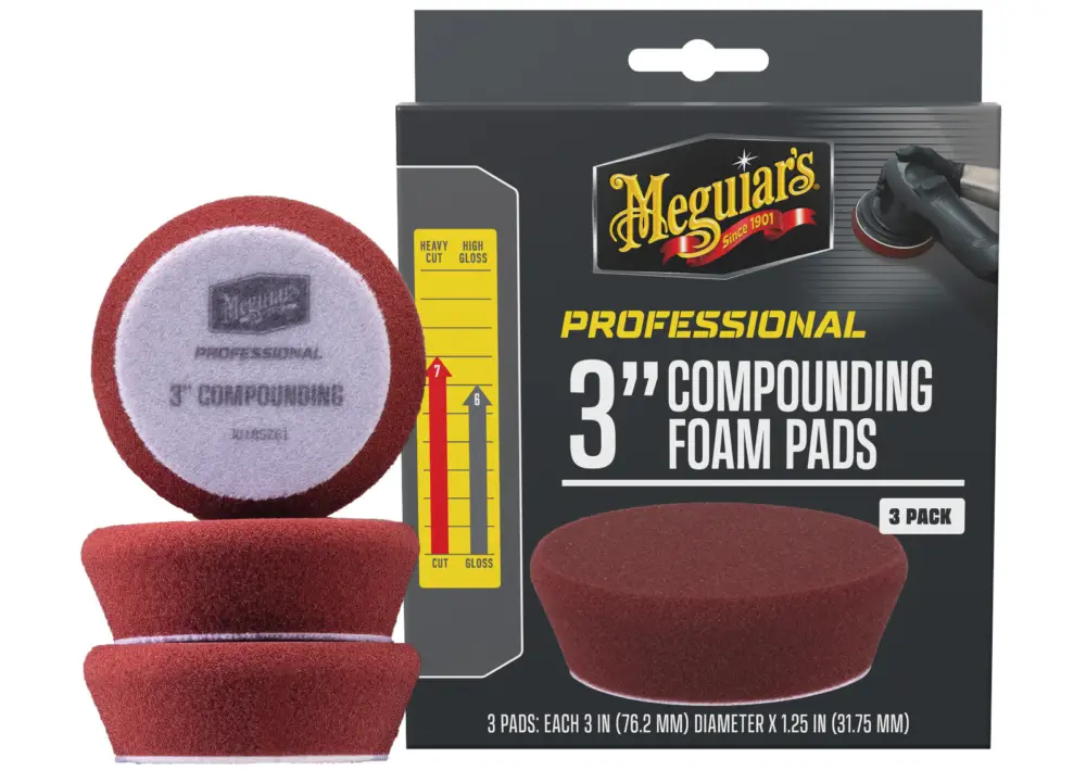 Nakupujte Hned Meguiar's Professional Compound Foam Pad - pěnové korekční kotouče, průměr 3", 3 kusy