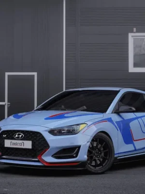 Akce ADRO karbonový splitter pod přední nárazník pro Hyundai Veloster N