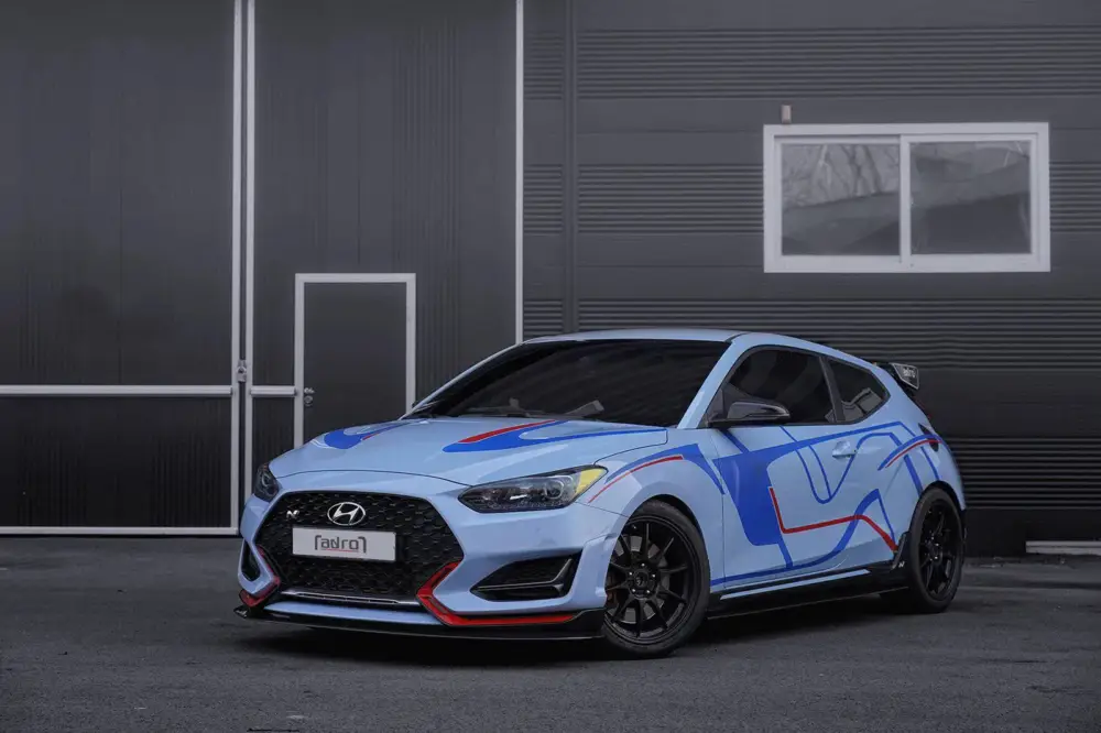 Akce ADRO karbonový splitter pod přední nárazník pro Hyundai Veloster N