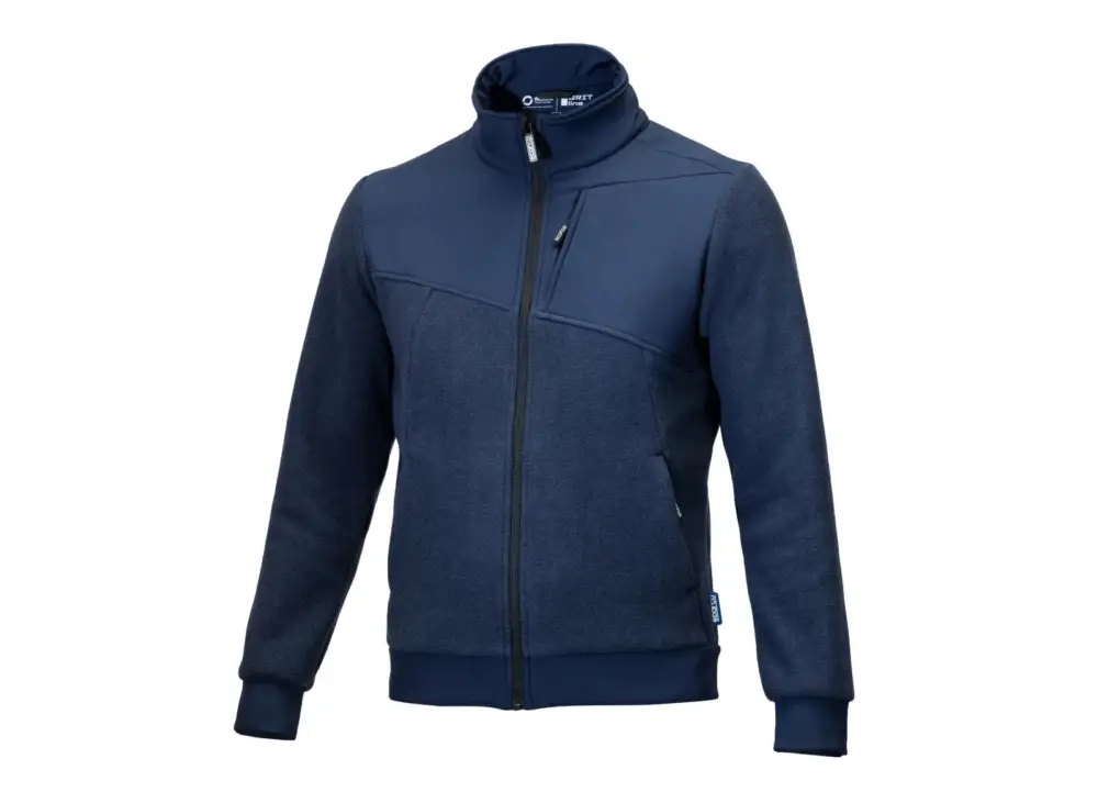 Odeslání Ihned Sparco Grit fleecová mikina na zip, barva modrá, velikost XS