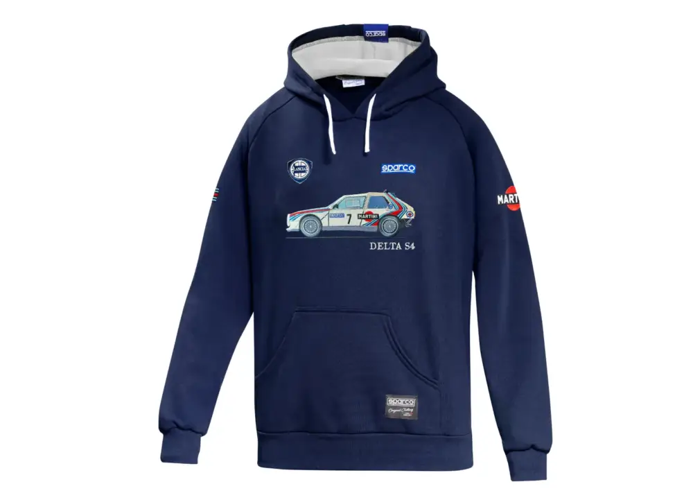 Akční Nabídka Sparco mikina s kapucí Martini Racing Lancia Delta S4, velikost L