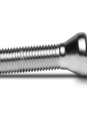 Kup Teď TPi Round Series kolový šroub, kuželová dosedací plocha, kytičkový tvar hlavy (17 mm), závit 14x1,5, délka závitu 45 mm, barva saténová stříbrná