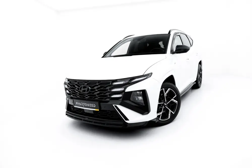 Maxton Design spoiler pod přední nárazník pro Hyundai Tucson N-Line Mk4, černý lesklý plast ABS Super Cena