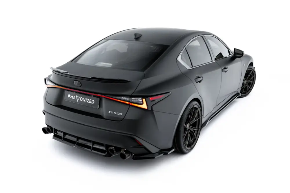 Vrácení Zdarma Maxton Design prodloužení spoileru pro Lexus IS 500 Mk3 Facelift 2 (XE30), černý lesklý plast ABS